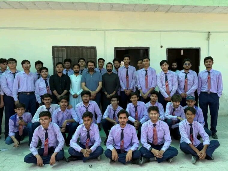 Students of The School of Sciences (TSOS) in uniform at the campus